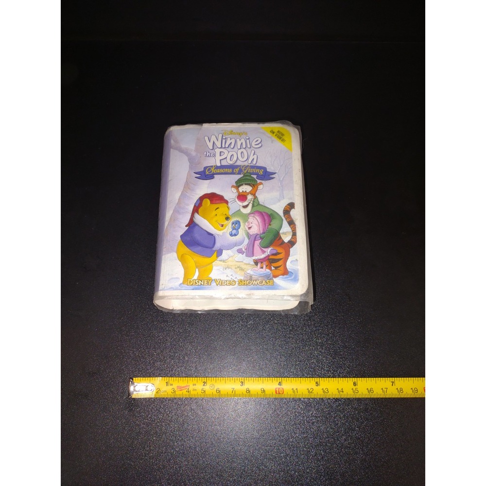 Vintage 2000 Disney Winnie The Pooh McDonalds Happy Meal Toy Figurine in VHS Box